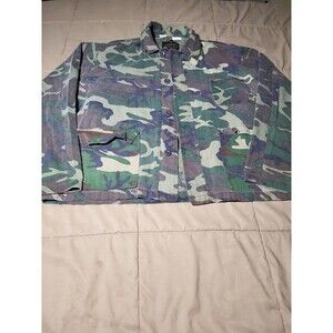 Vintage Kmart Camo Shirt Jacket – “Satisfaction Always” Tag – Size Large 80s 90s
